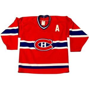 CCM Montreal Canadiens Jersey Youth L/XL Picinic 22 Alternate Captain Vintage